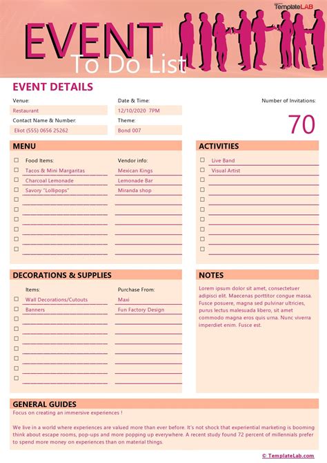 Event List .